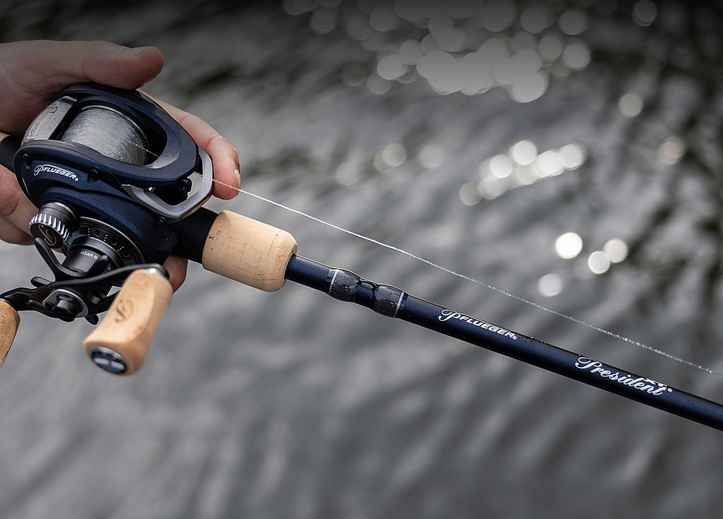 The new Pflueger® President XT Rods deliver fast action, lightweight feel, and premium responsiveness for total control on the water.