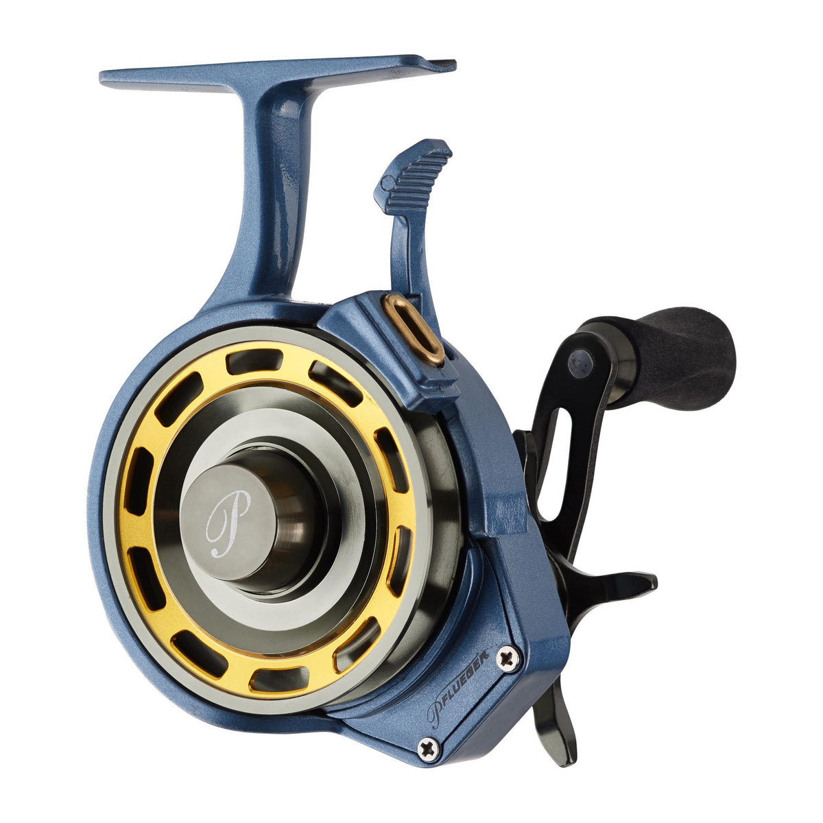 best ice fishing reel pfluger President® Inline Rubber knob offers extra Saltwater Rod Style:Silver Arm / 45mm Silver EVA Ball Knob abu garcia catfish special