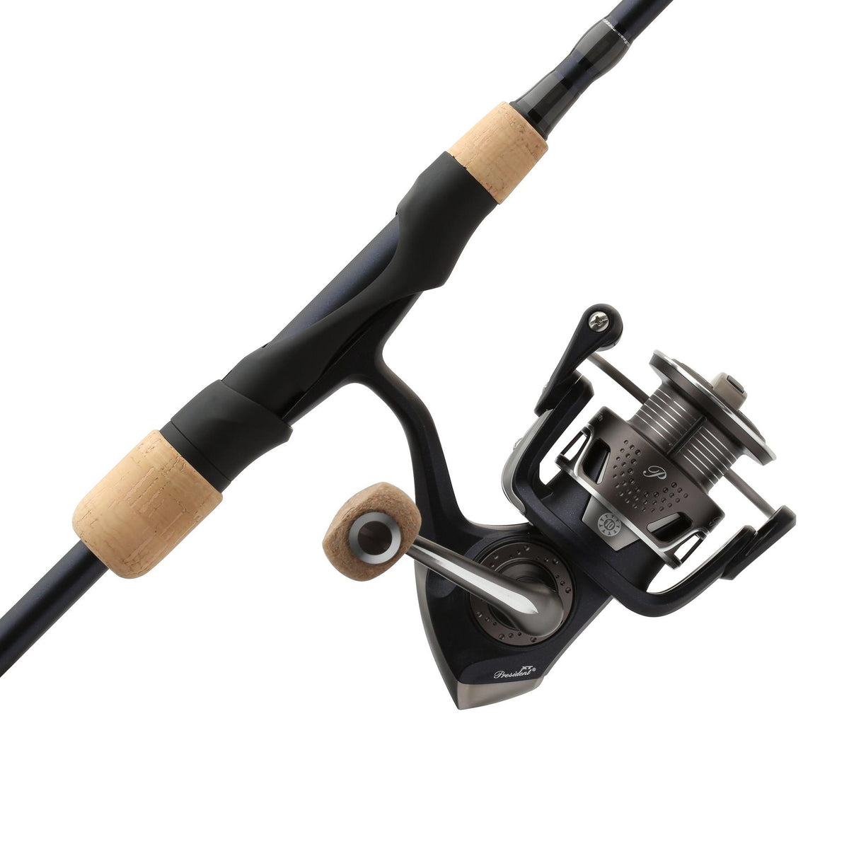 fenwick hmg/ pflueger president spinning combo President The Pflueger President Spinning Combo continues to be The Smart Choice in performance and value Pflueger Supreme Spinning Combo